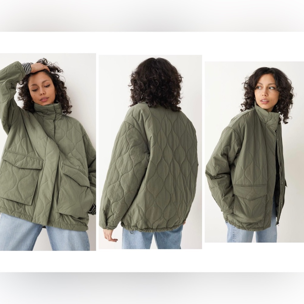 & Other Stories Oversized Quilted Jacket